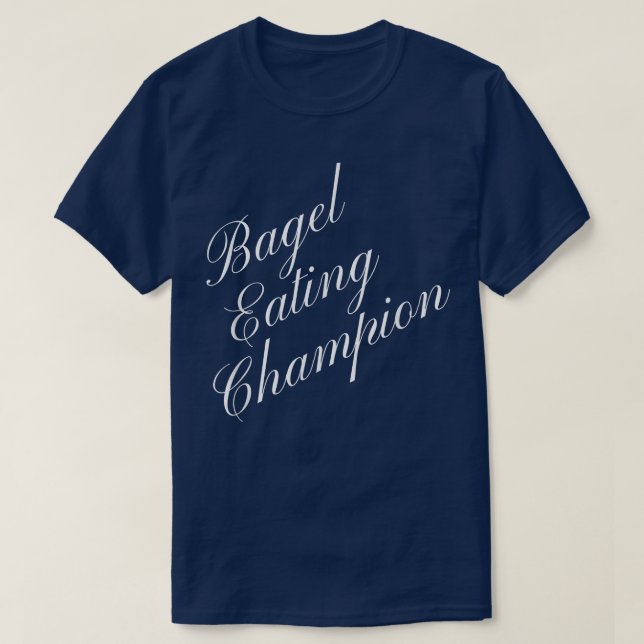 Camiseta Bagels Comenzando Campeón de Comida Competitiva Co (Diseño del anverso)
