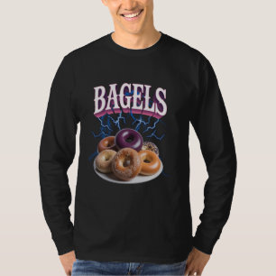 Camiseta Bagels Meme Bootleg Rap Style 90 Viejo Funny