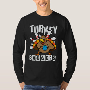 Camiseta Baggers de pavo Bolos  Feliz Día de Acción de Grac