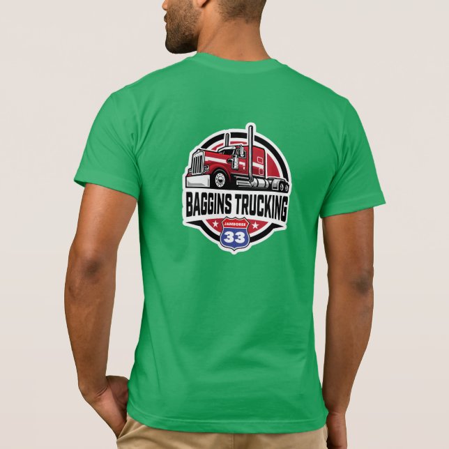 Camiseta Baggins Trucking  (Reverso)