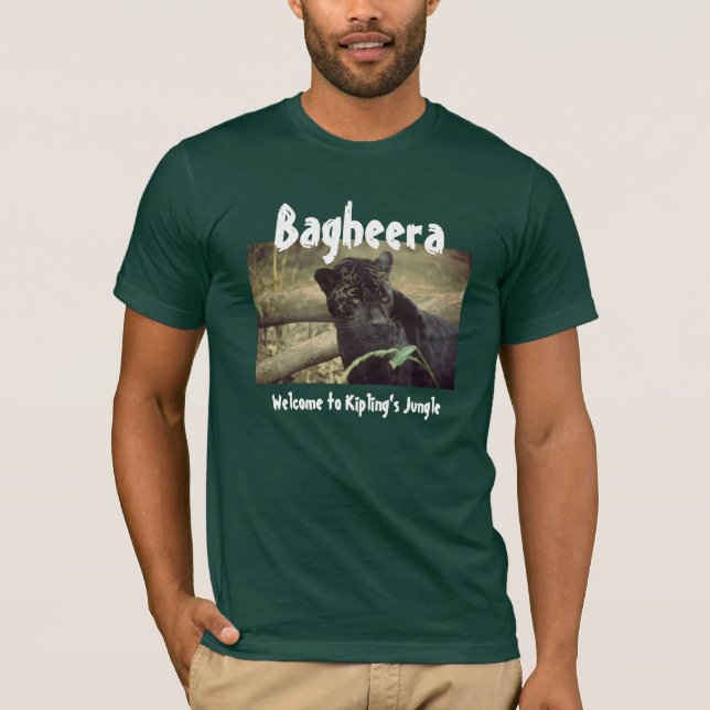 Camiseta Bagheera: Dé la bienvenida a Kipling a la selva (Anverso)