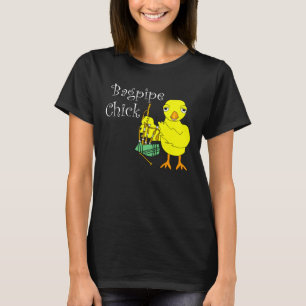 Camiseta Bagpipe Chick Text