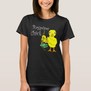 Camiseta Bagpipe Chick Text