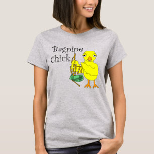 Camiseta Bagpipe Chick Text