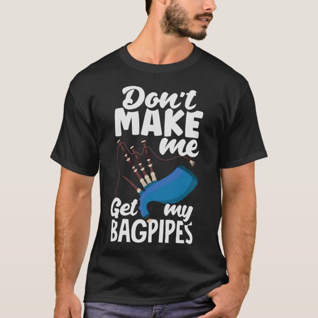 Camiseta Bagpiper (100) de los cañones de los cañones del t (Anverso)