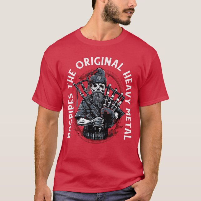 Camiseta Bagpiper BagpipesMusic Scotland BagpipeSound Bagpi (Anverso)