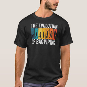 Camiseta Bagpiper La evolución de la prima del Bagpiper