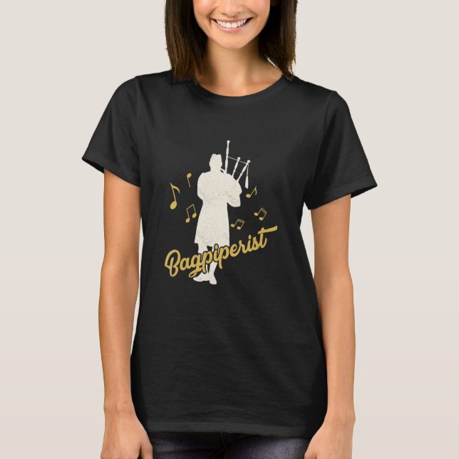 Camiseta Bagpiperist Bagpipe Scotsman Bagpiper (Anverso)