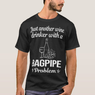 Camiseta Bagpipes de cañón de dragón de vino