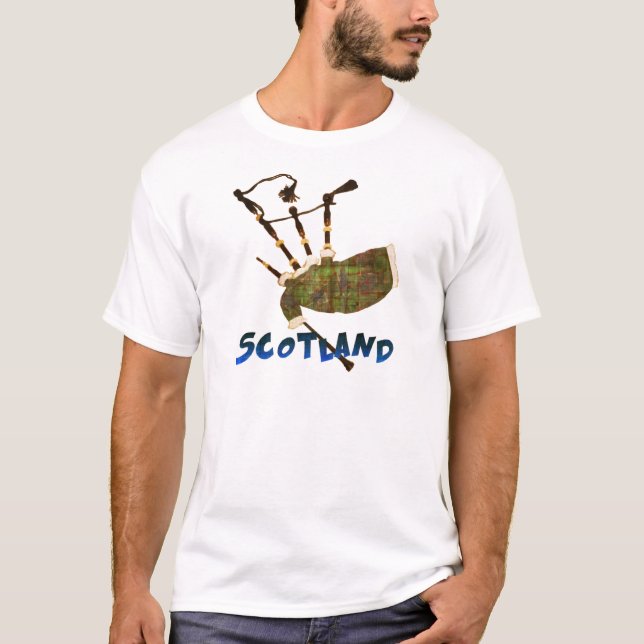 Camiseta Bagpipes de Escocia (Anverso)