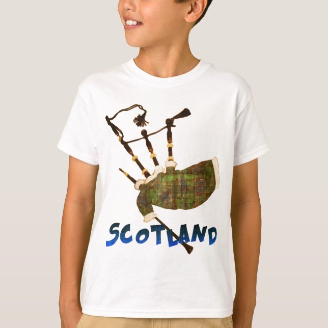 Camiseta Bagpipes de Escocia (Anverso)