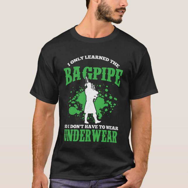 Camiseta Bagpipes For Bagpiperist Bagpipe Player Bagpiping  (Anverso)