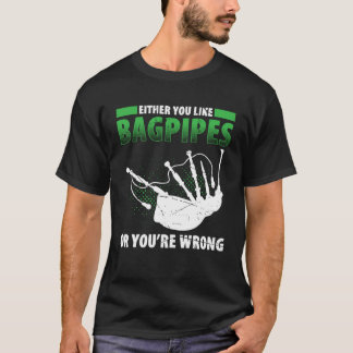 Camiseta Bagpipes For Bagpiperist Bagpipe Player Bagpiping 