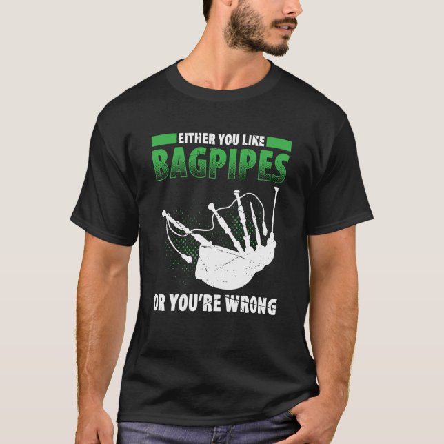 Camiseta Bagpipes For Bagpiperist Bagpipe Player Bagpiping  (Anverso)