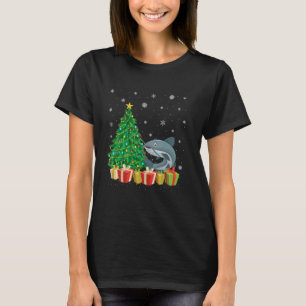 Camiseta Bagre Árbol de Navidad Luces Sombrero de Santa Bag