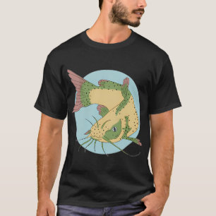 Camiseta bagre cola roja