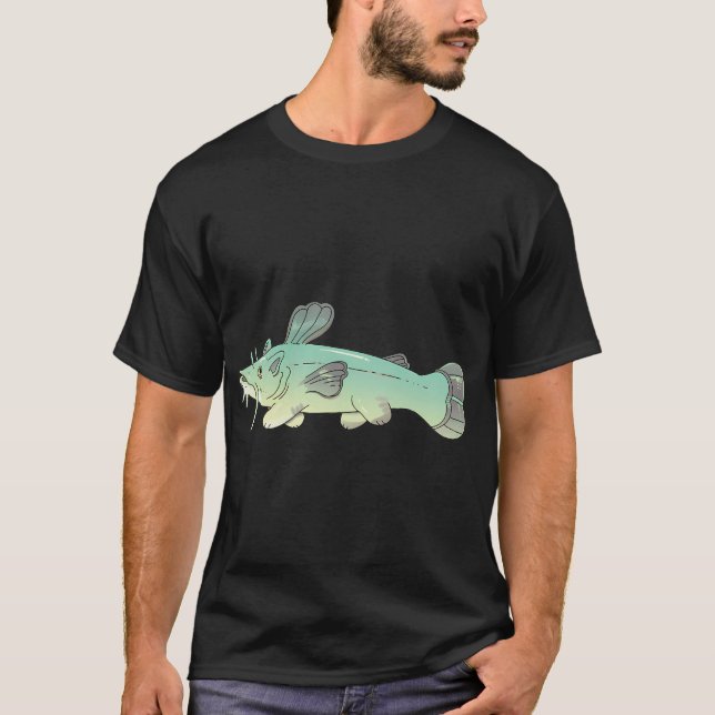 Camiseta bagre gato y pez (Anverso)