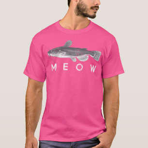 Camiseta Bagre Miau Divertido Catfishing Pesca Pescador