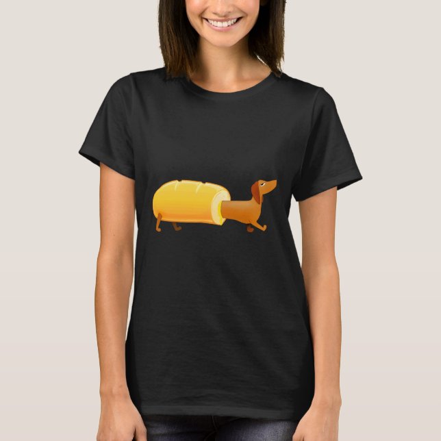 Camiseta Baguette Dachshund (Anverso)