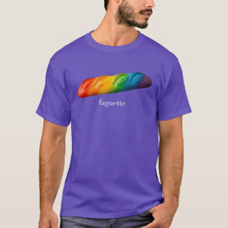 Camiseta Baguette Divertida Arcoíris Faguette Mes del Orgul