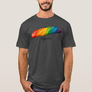 Camiseta Baguette Divertida Arcoíris Mes del Orgullo LGBTQ 