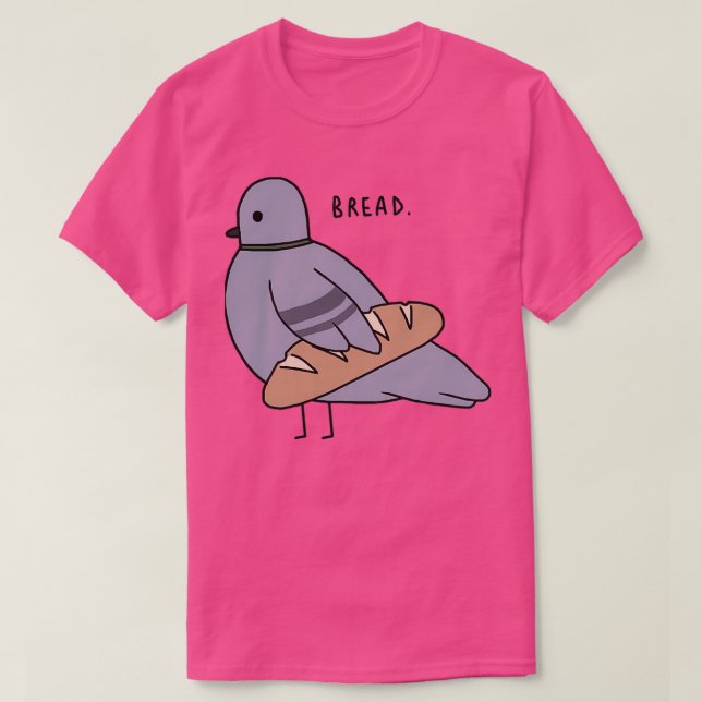 Camiseta Baguette Pigeon (Diseño del anverso)