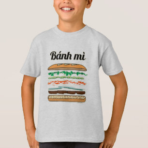 Camiseta Baguette vietnamita del pan francés del bocadillo