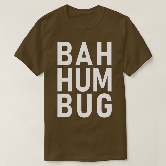 Camiseta Bah hum bug (Diseño del anverso)