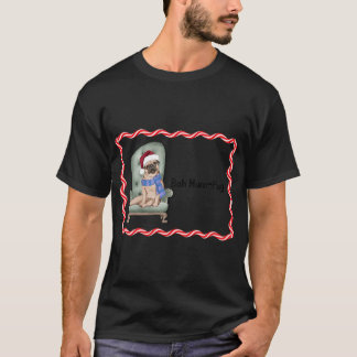 Camiseta Bah Hum-Pug -Amante de pug navideño para ti mismo 