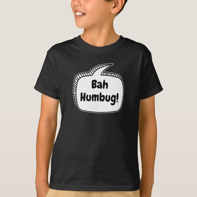 Camiseta ¡Bah Humbug! Bocadillo (Anverso)