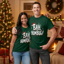 Camiseta Bah Humbug Divertido Sarcástico Gruñón Navidad Fie