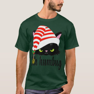 Camiseta Bah Humbug Merry Christmas Funny Cat Lover