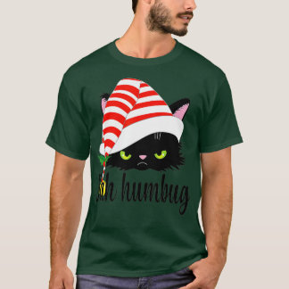 Camiseta Bah Humbug Merry Christmas Funny Cat Lover
