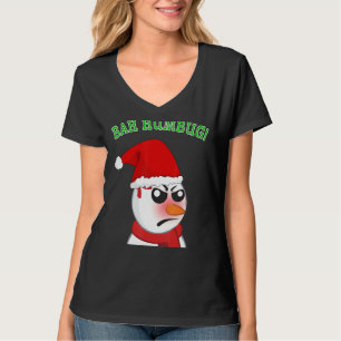 Camiseta Bah Humbug Snowman contra Navidades Holiday Hater 