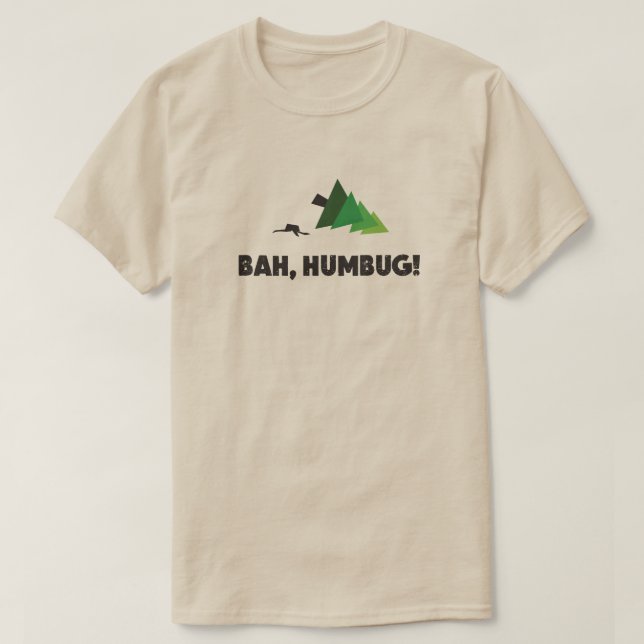 Camiseta bah, navidad del embaucamiento (Diseño del anverso)
