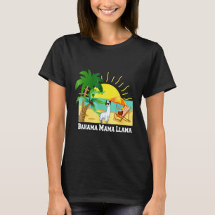 Camiseta Bahama Mama Llama Vacation Beach Tee Sunglass y