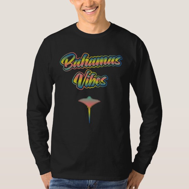 Camiseta Bahama Vibes  Bahamian Island Sunset Stingray of B (Anverso)