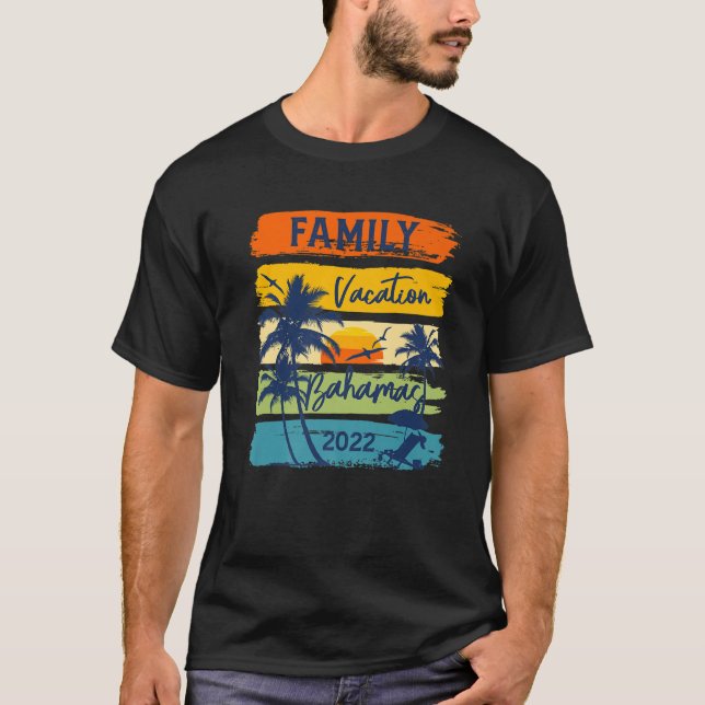 Camiseta Bahamas 2022 Caribe Family Vacation Matching Group (Anverso)