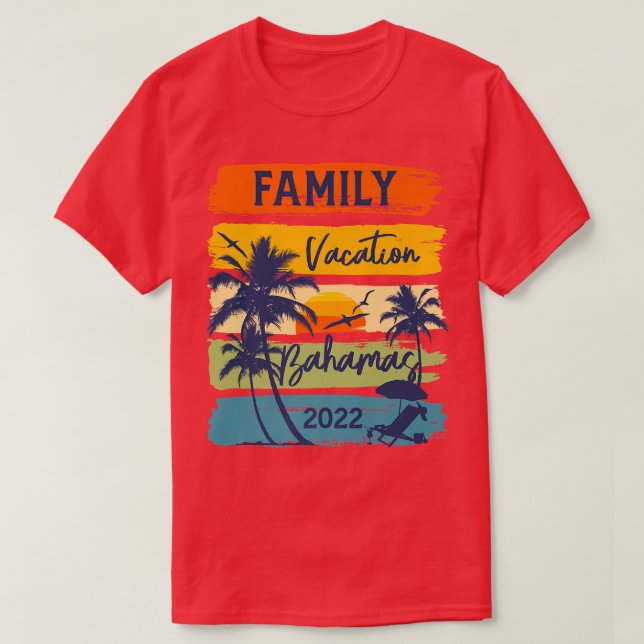 Camiseta Bahamas 2022 CaribeFamily Vacation Matching Group  (Diseño del anverso)