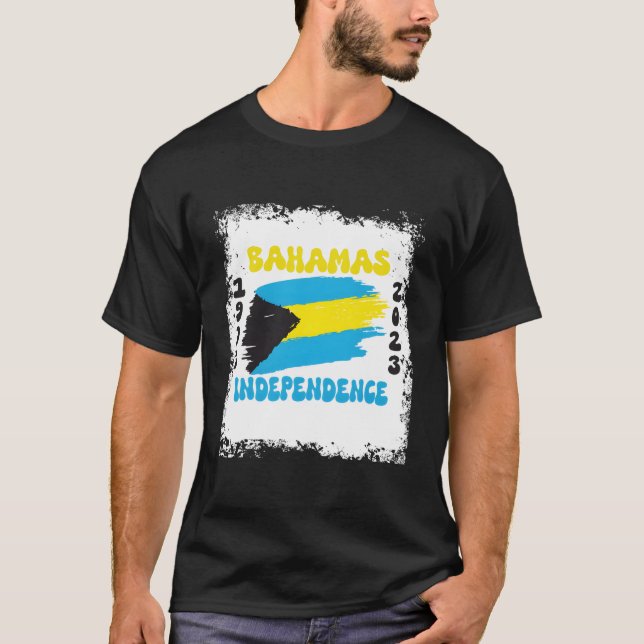 Camiseta Bahamas 50.º Día De La Independencia De Bahamas (Anverso)