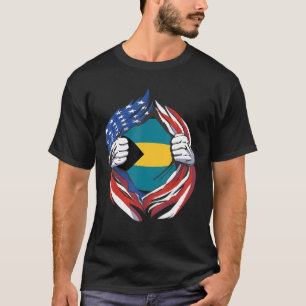 Camiseta Bahamas Bandera Estadounidense Orgullosa De Mi Her