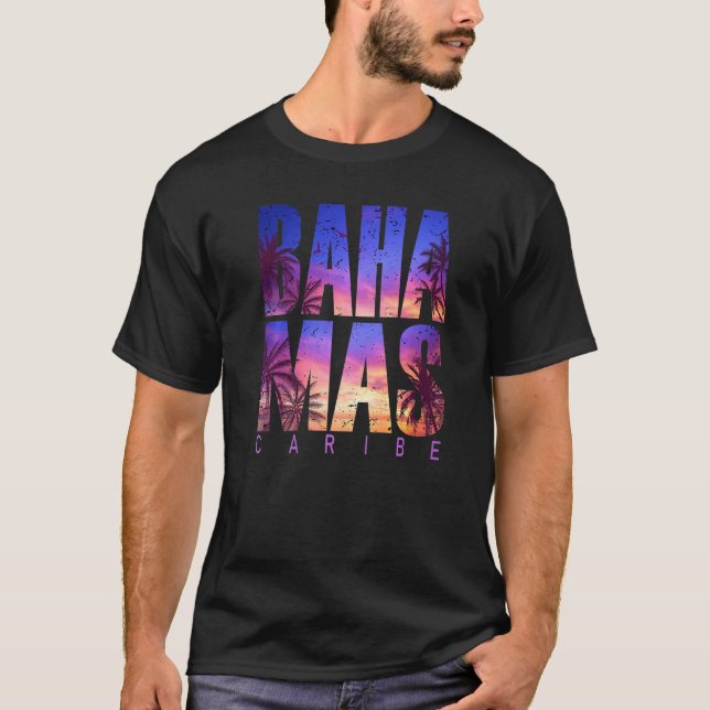 Camiseta Bahamas Caribe Beach Summer Vacation Matching Fami (Anverso)