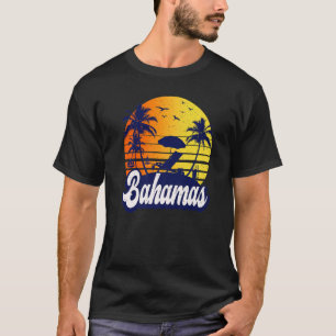 Camiseta Bahamas Caribe Sunset Beach Retro