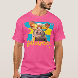 Camiseta Bahamas Cerdo Nadador Viajes a la Playa del Caribe