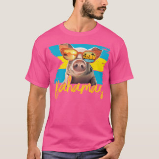 Camiseta Bahamas Cerdo Nadador Viajes a la Playa del Caribe