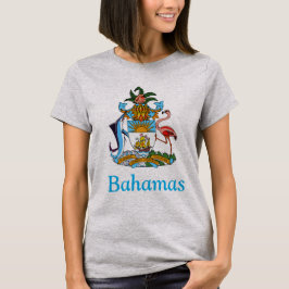 Camiseta Bahamas con escudo de armas (paraíso de las islas)