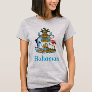 Camiseta Bahamas con escudo de armas (paraíso de las islas)