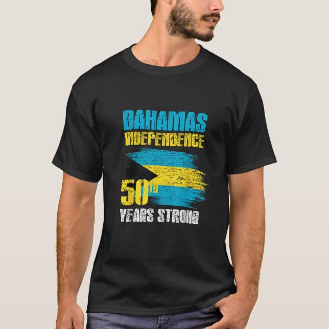 Camiseta Bahamas Día de la Independencia Bahamas 50° celebr (Anverso)
