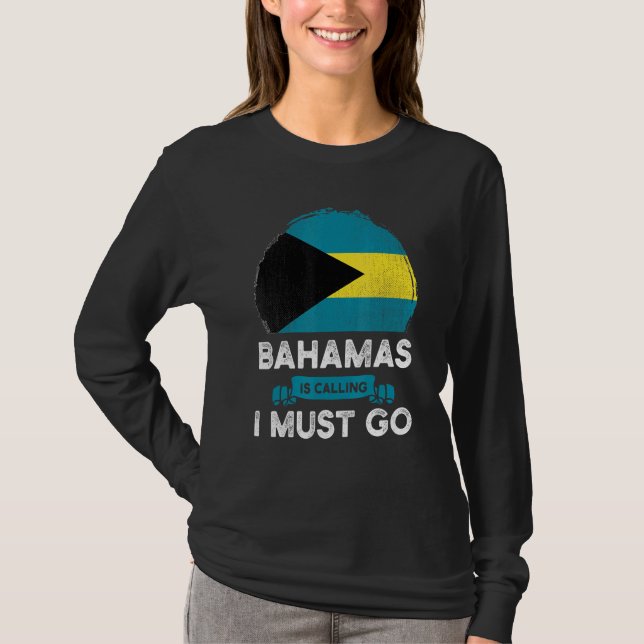 Camiseta Bahamas dice que debo ir a casa de la herencia bah (Anverso)