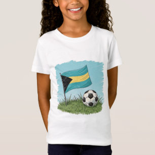 Camiseta Bahamas flag and soccer ball